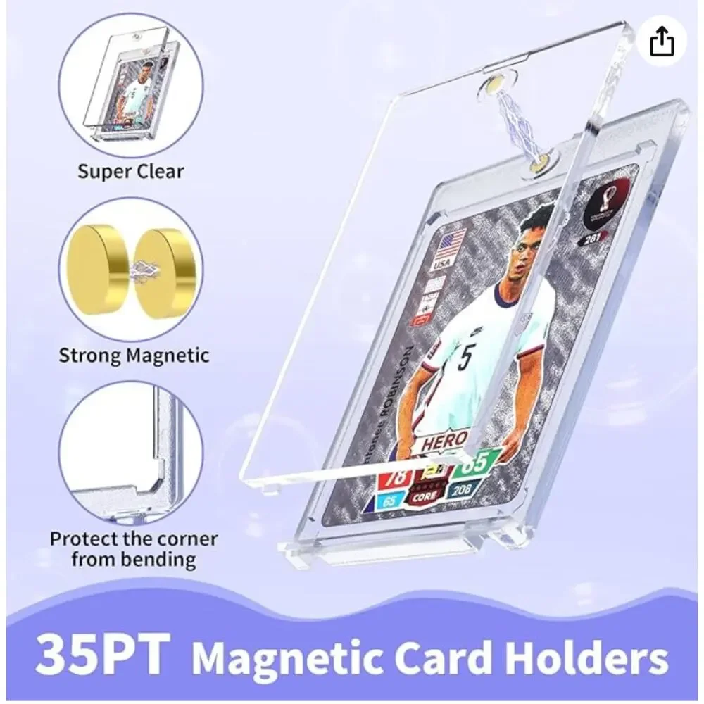 8 Pack Magnetic Card Holders for Trading Cards, Sports Card Holder
